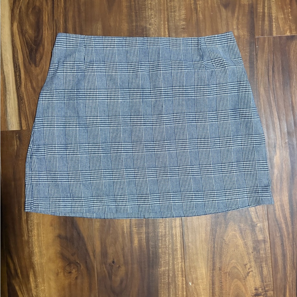Classic Gray Plaid Women's Skirt